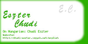 eszter chudi business card